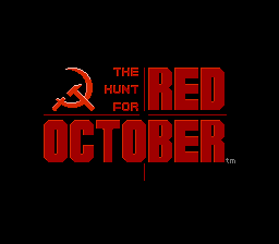 The Hunt for Red October title screenshot